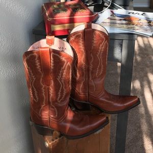 Vaccari red cowgirl boots